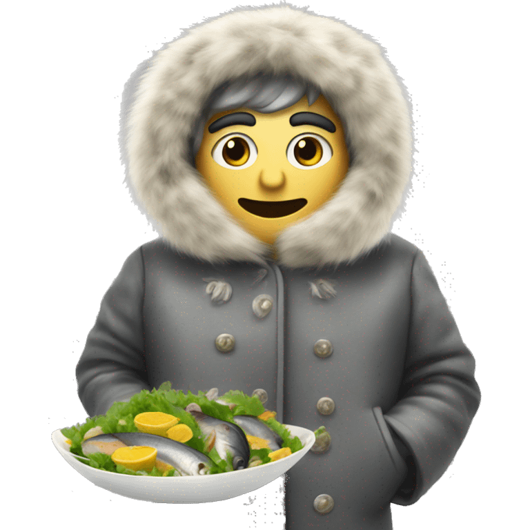 herring under a fur coat salad emoji