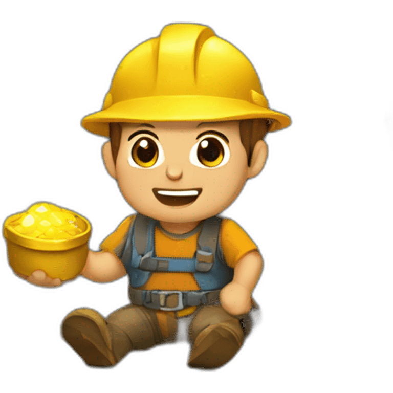 gold mining cave emoji