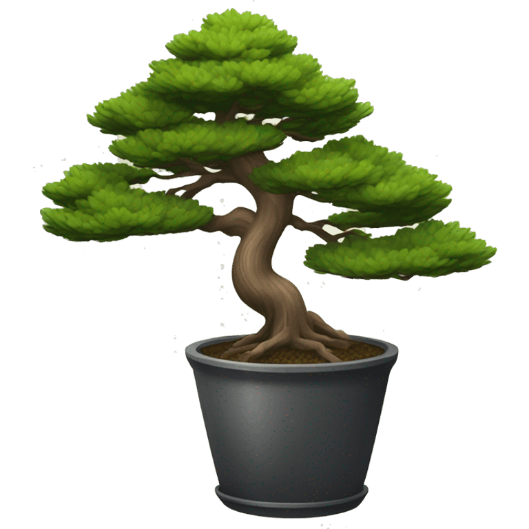 pine tree in a pot bonsai emoji