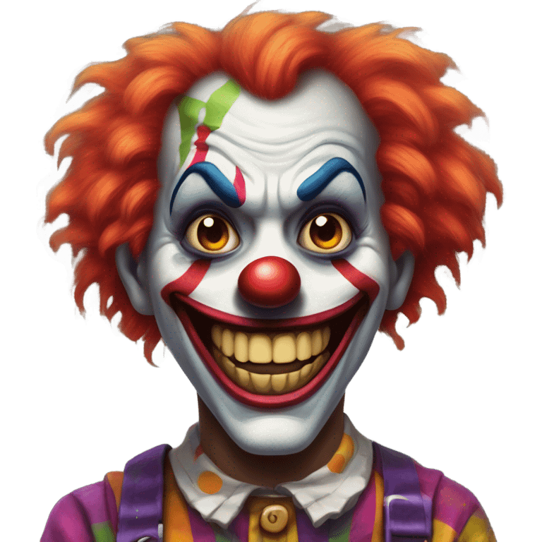 scary clown  emoji