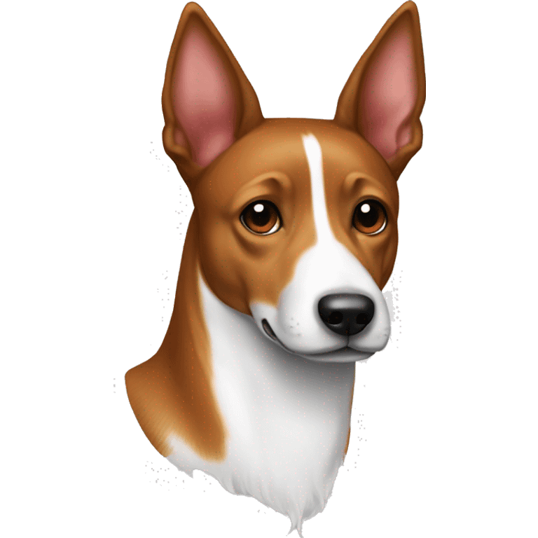 tri color basenji santa  emoji