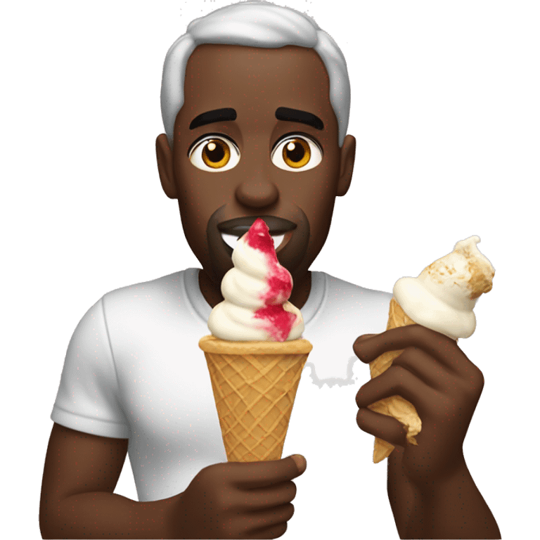 p diddy eating ice cream emoji