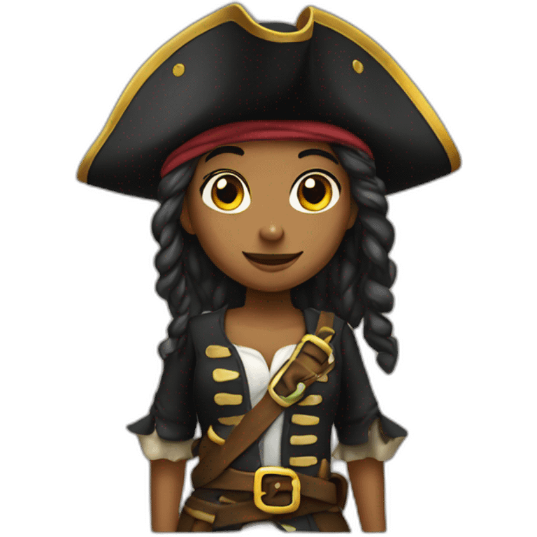 a pirate girl emoji