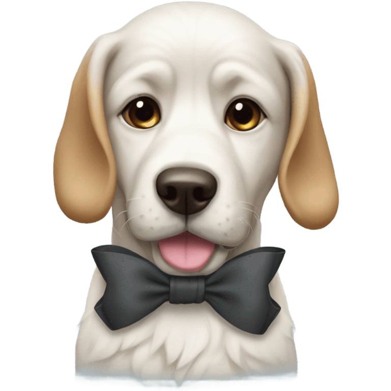 Dog with bow emoji