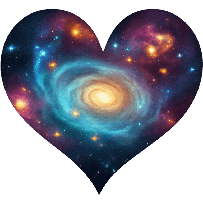 Galaxy heart emoji