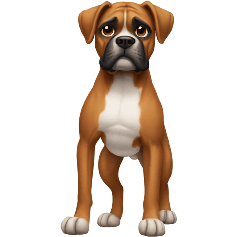 Boxer dog wearing shorts emoji