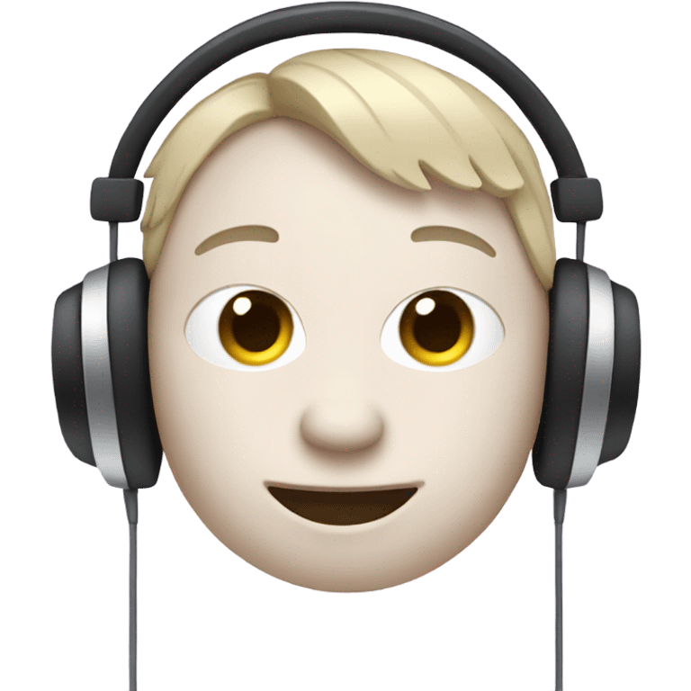 Anemone with headphones emoji