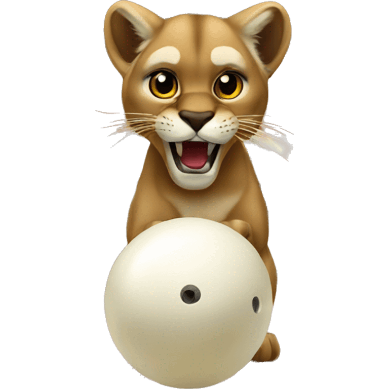 cougar bowling emoji