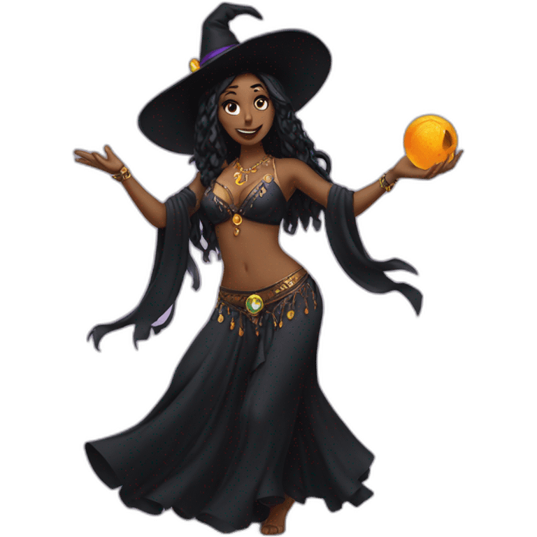 witch doing belly dance emoji