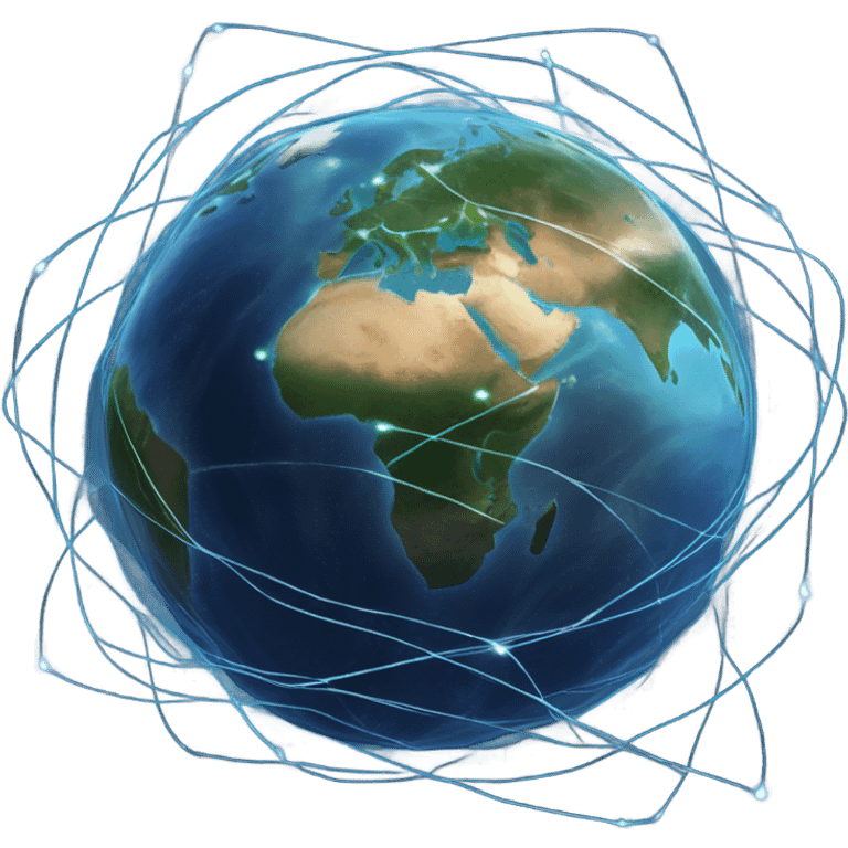 globally connected earth emoji