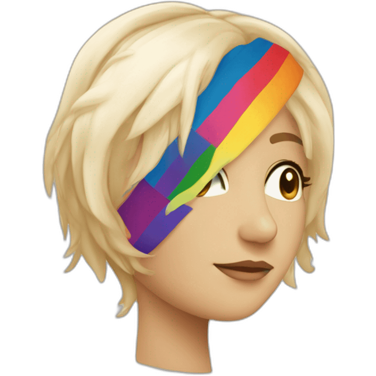 Drapeau lesbienne emoji