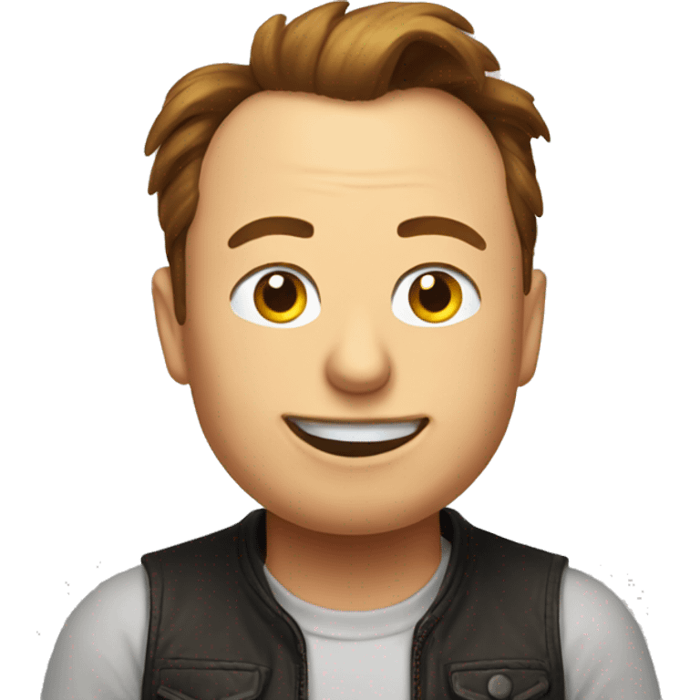 a chicken Elon Musk emoji