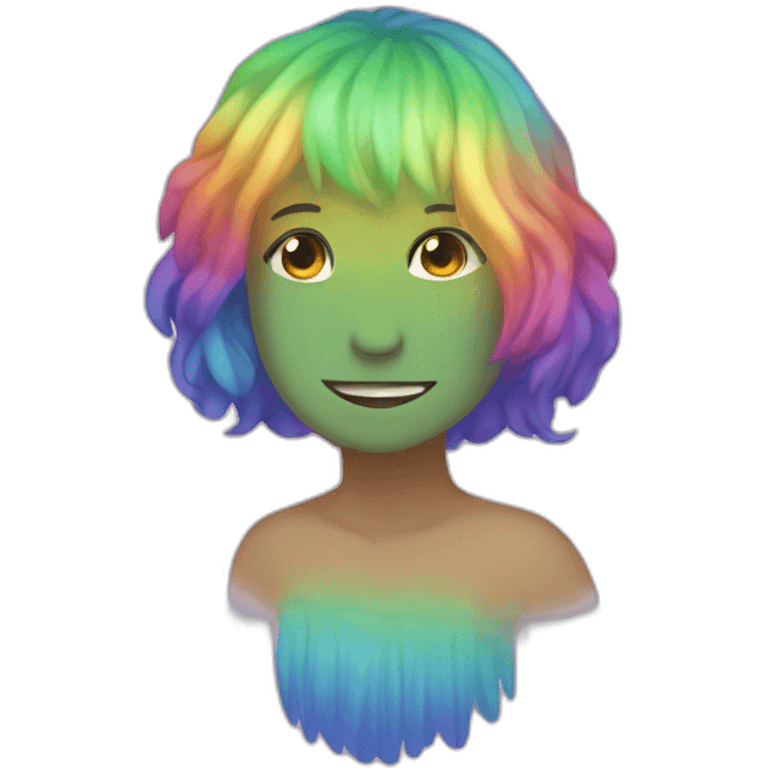 Rainbow godet emoji