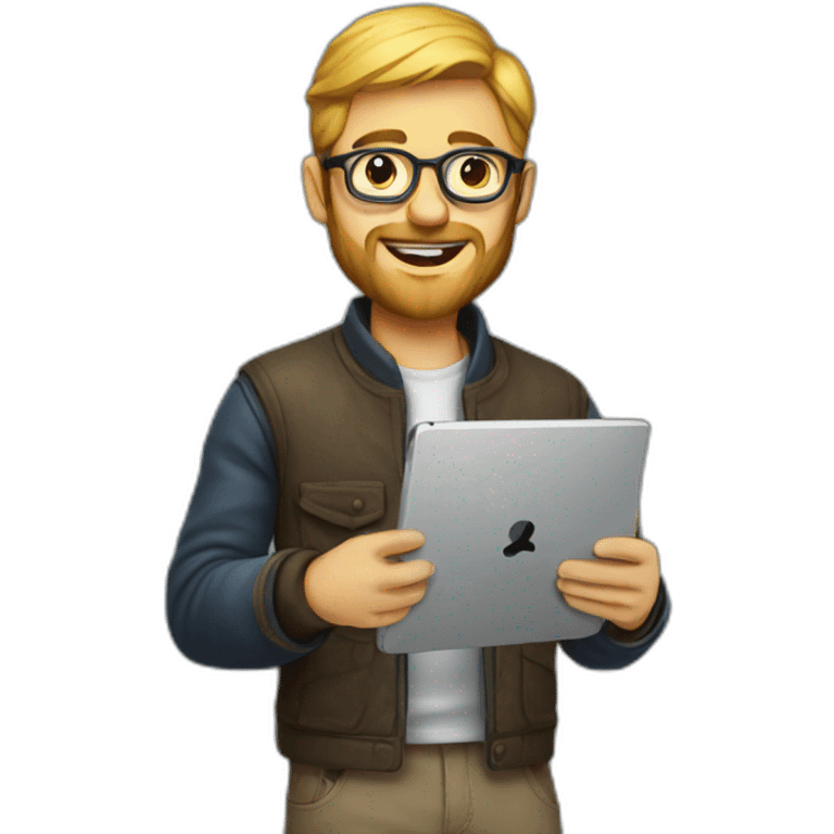 designer with tablet emoji