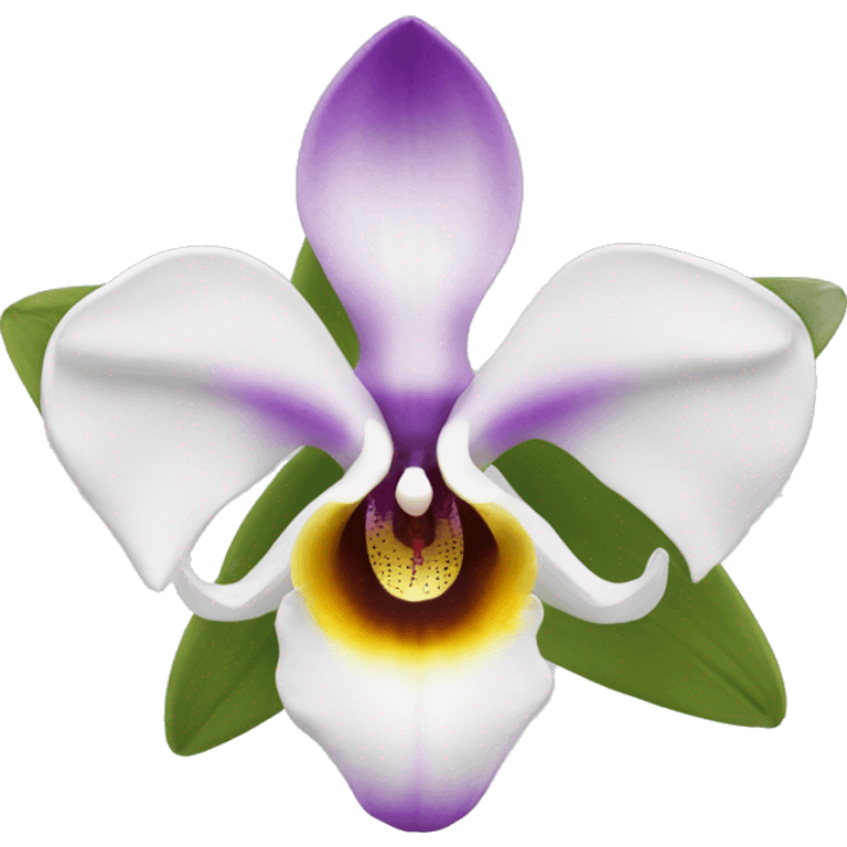 Orquídea blanca  emoji