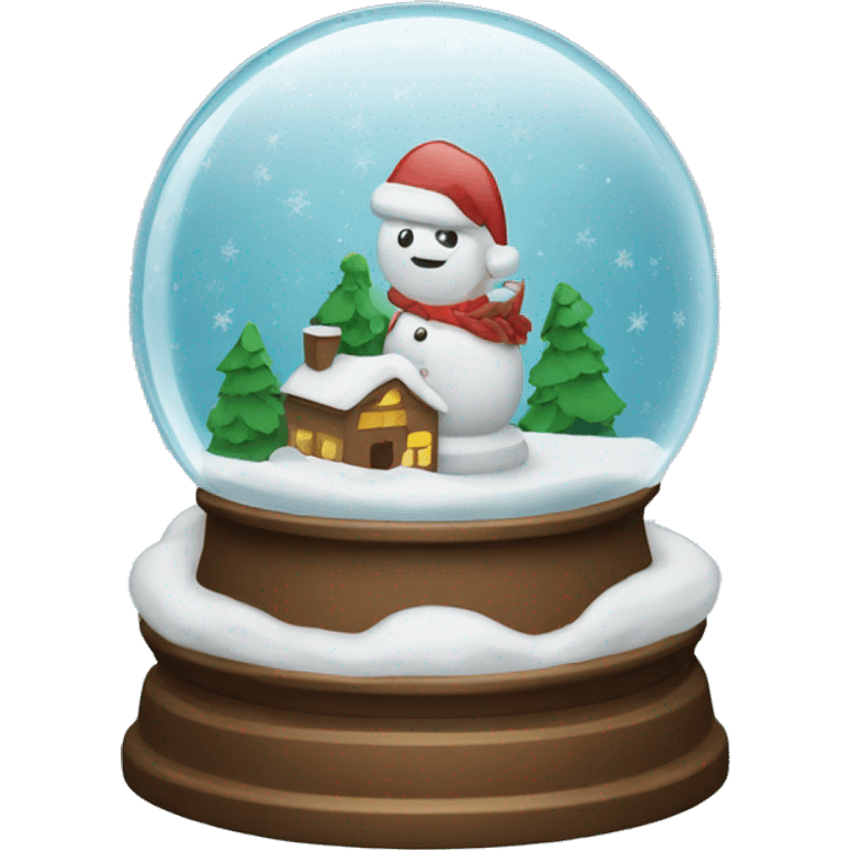 Christmas snowglobe emoji