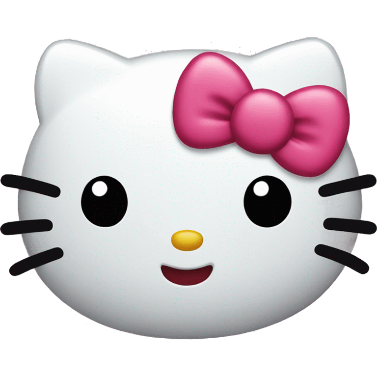 Hello kitty blushing  emoji