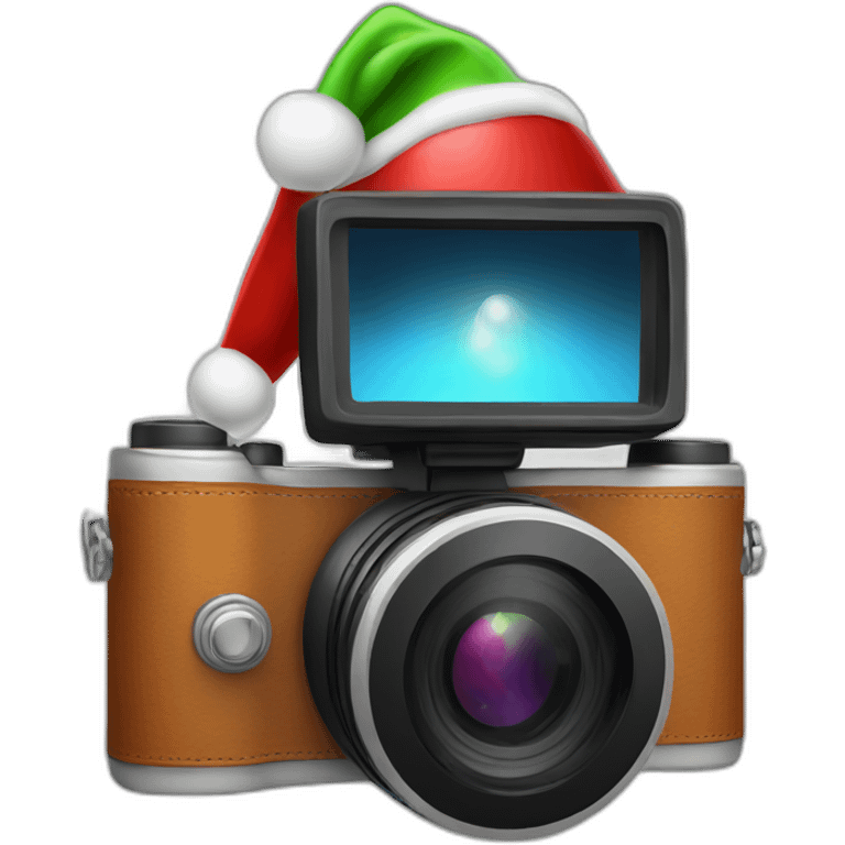 stereo camera christmas emoji