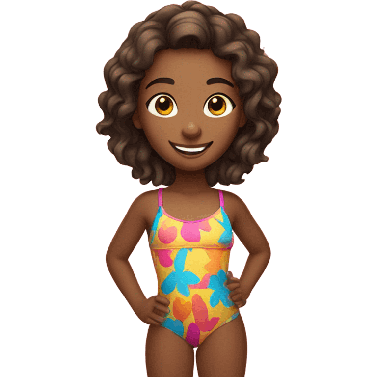 Girl in a swimsuit emoji