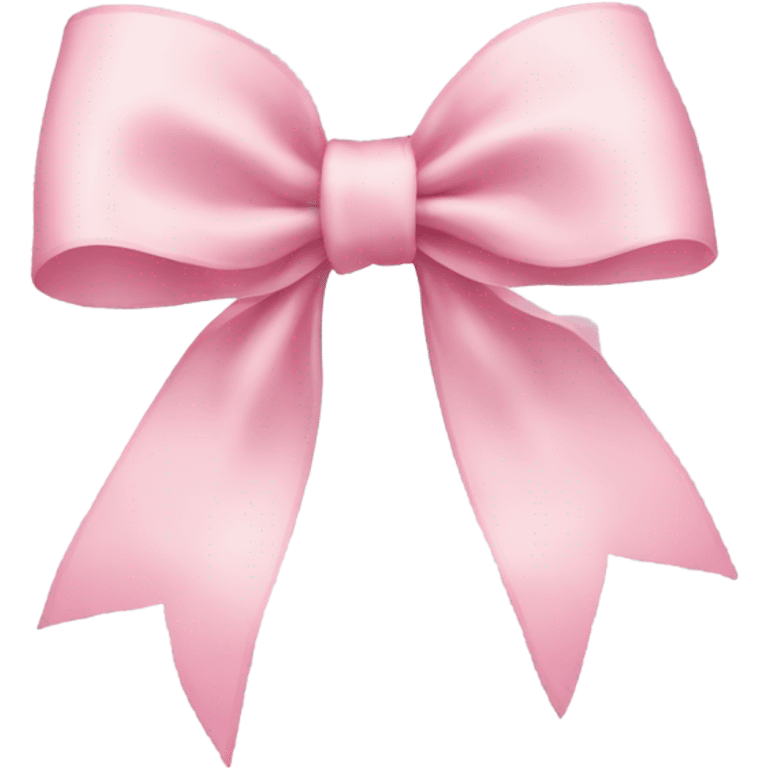 light pink ribbon bow emoji