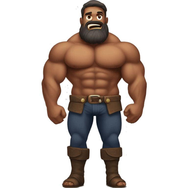 Very Muscular massive giant emoji