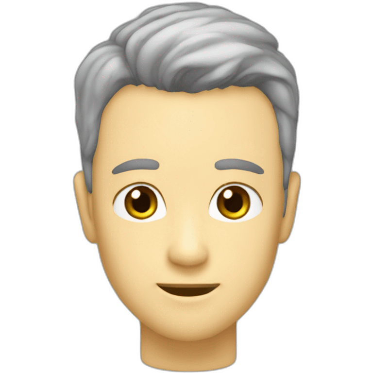 バットを持った白シャツの高校生 emoji