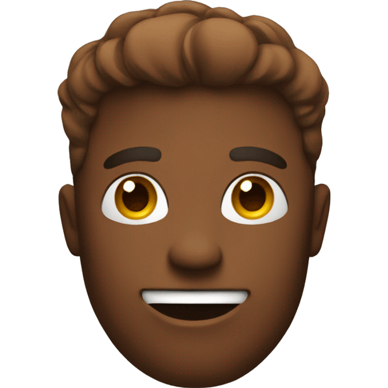 Create single Brown Smiley Emoji emoji