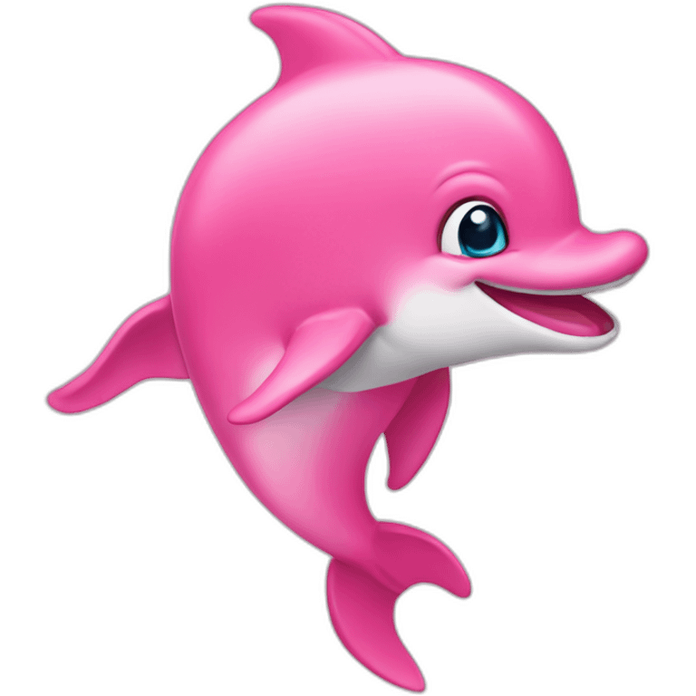 Pink delphin emoji