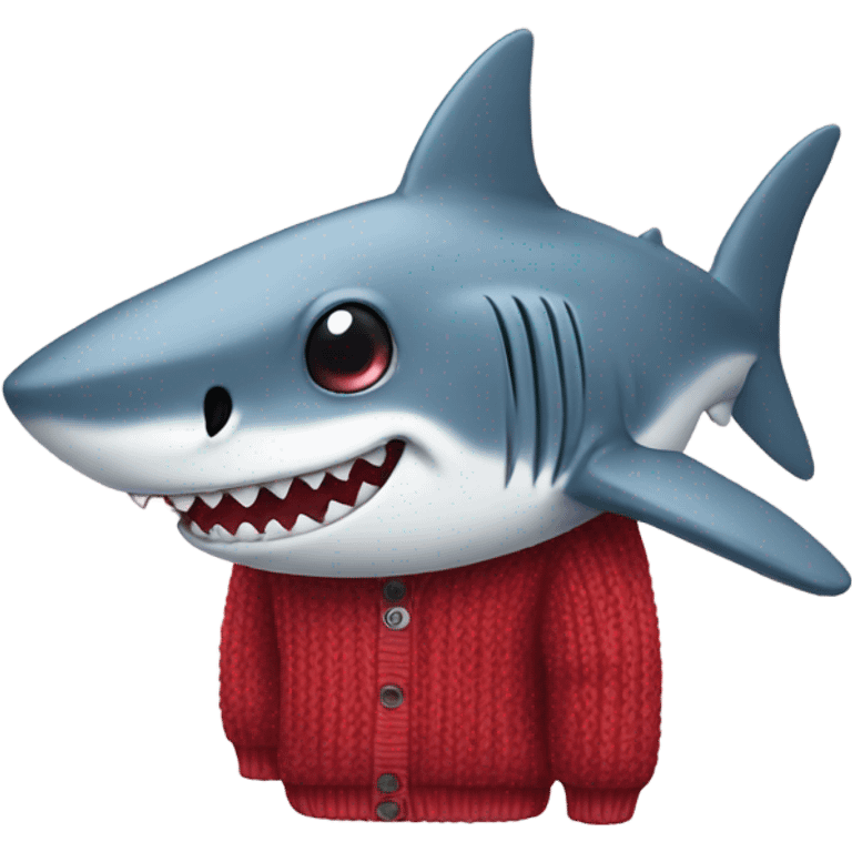 Shark in a sweater emoji