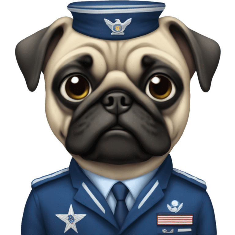 Air Force pug emoji