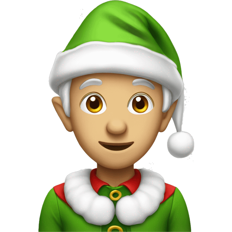 Christmas elf emoji