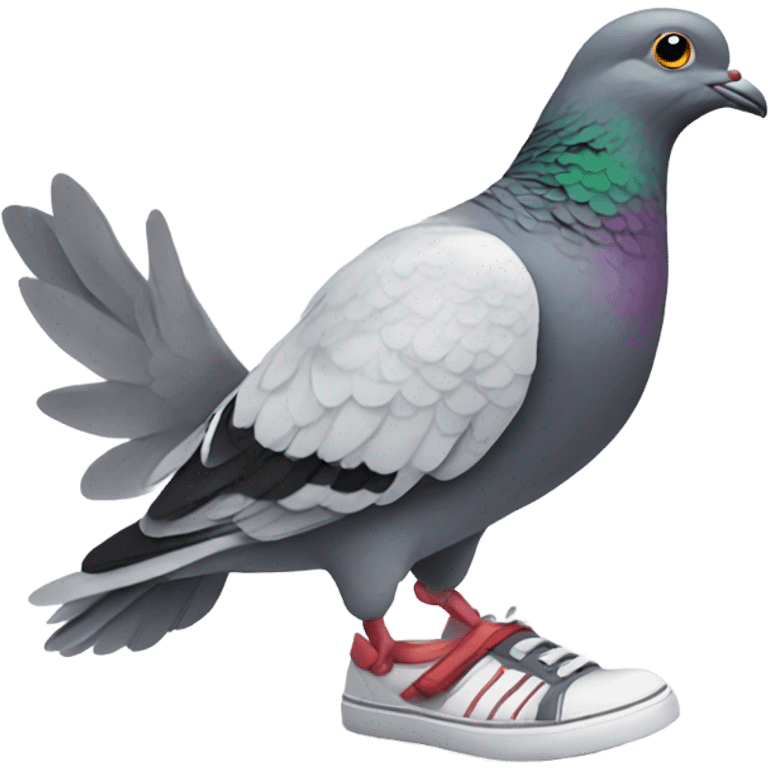 pigeon in shoes emoji