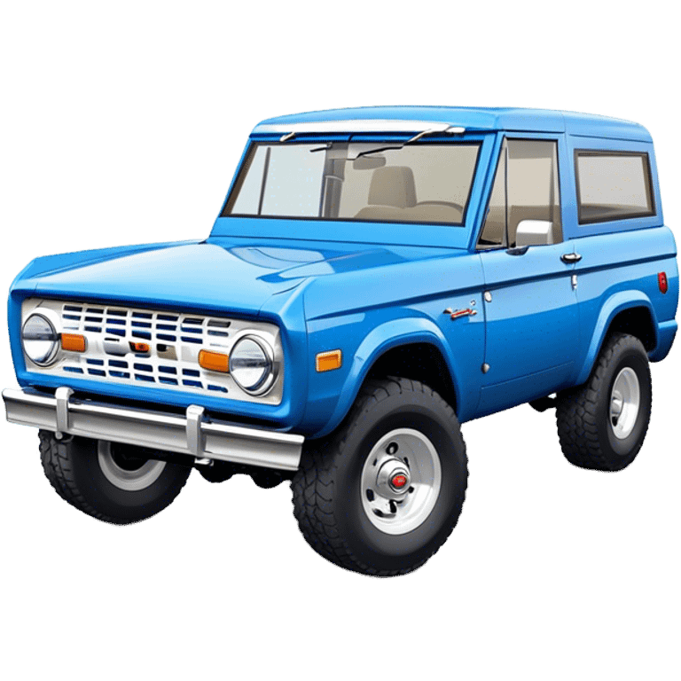 Ford Bronco - Ford (Model Year: 2021) (Iconic colour: Blue) emoji