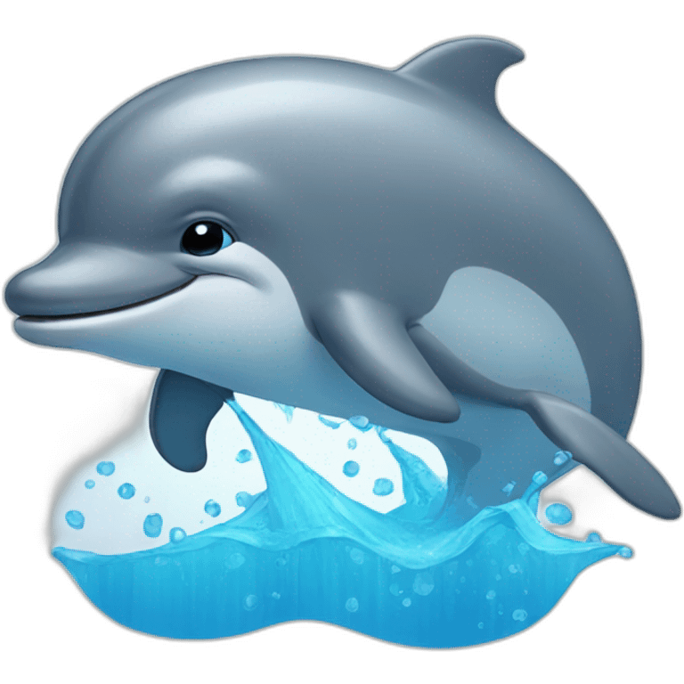 Sad dolphin emoji