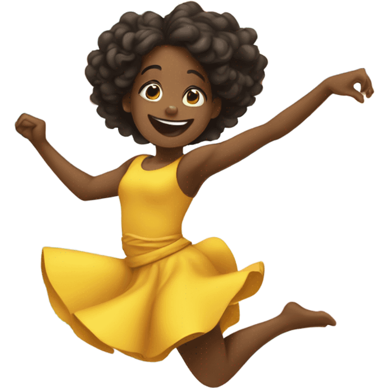 Black girl dancing emoji