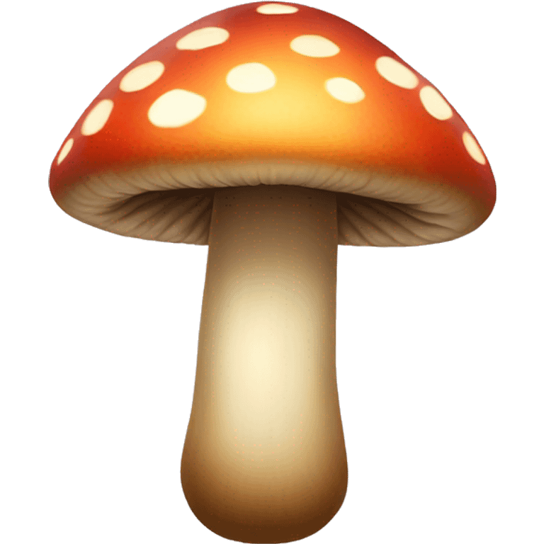 Mushroom with sparkles around it emoji