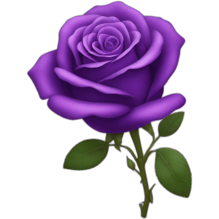 Purple rose emoji