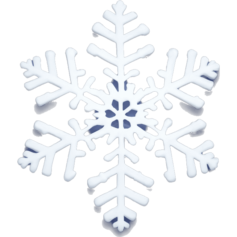 white snowflake with ornaments emoji