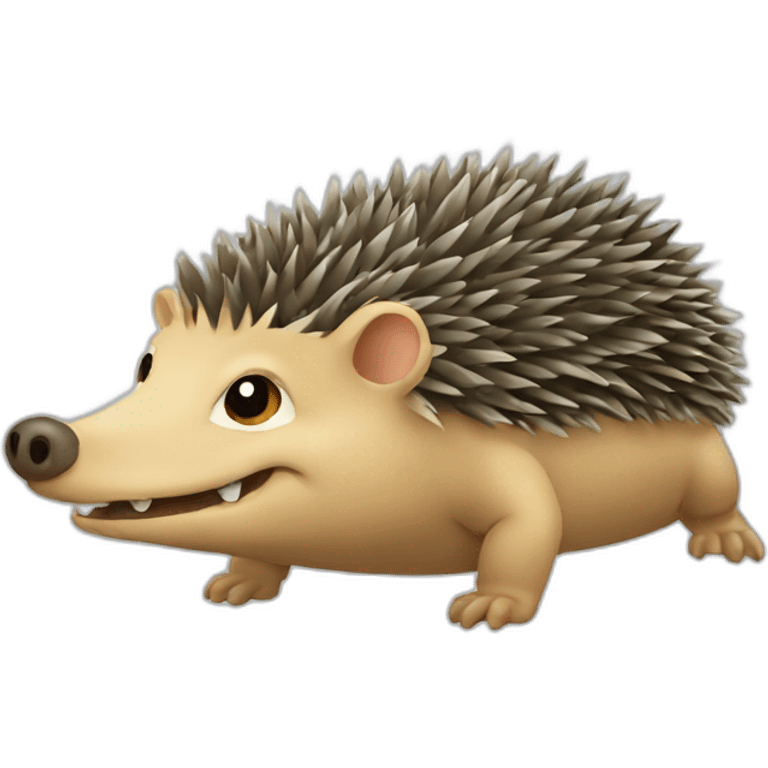 Hedgehog Crocodile emoji