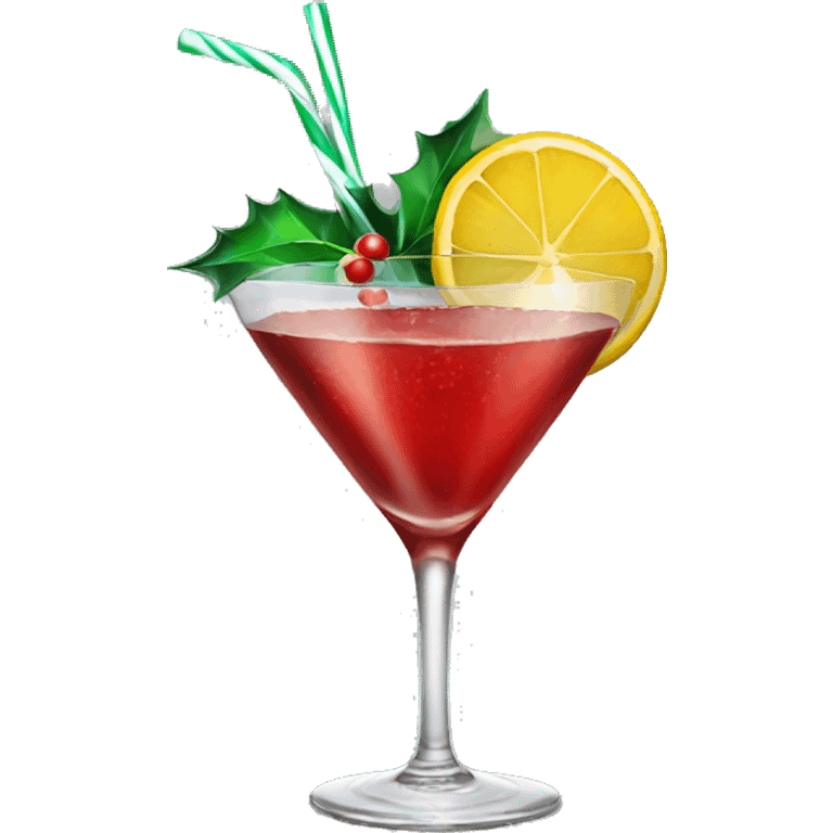 Christmas cocktail emoji