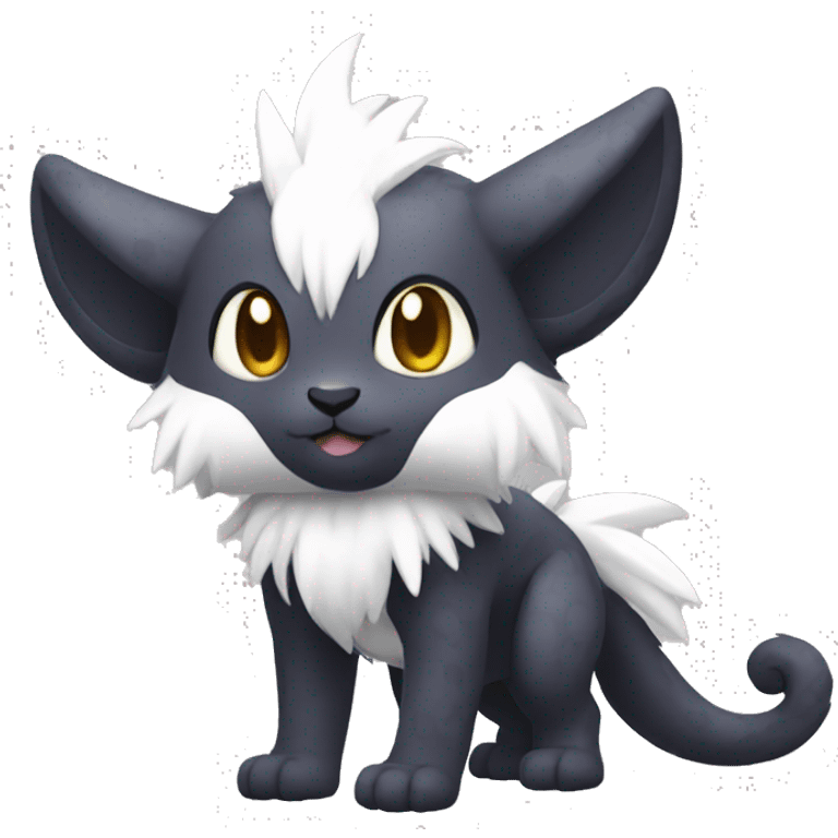 Cute cool dark animal hybrid Fakemon full body emoji