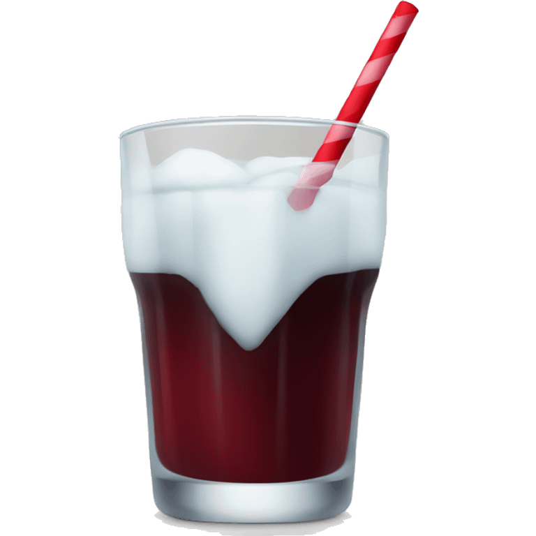 Dark red drink in a glass emoji