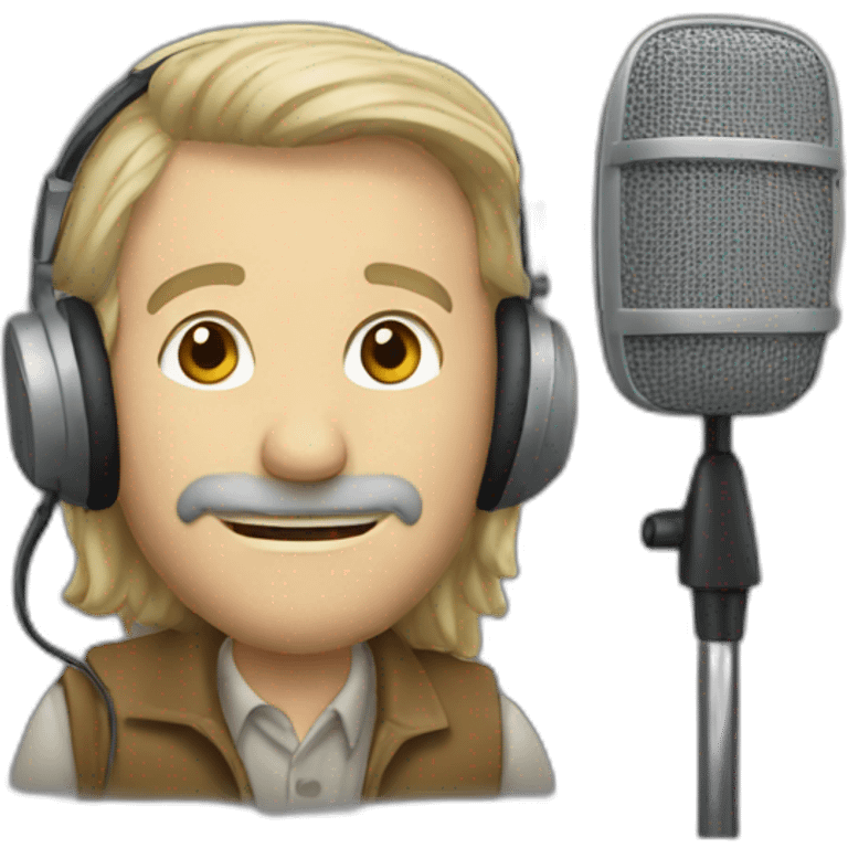 Locutor de radio emoji