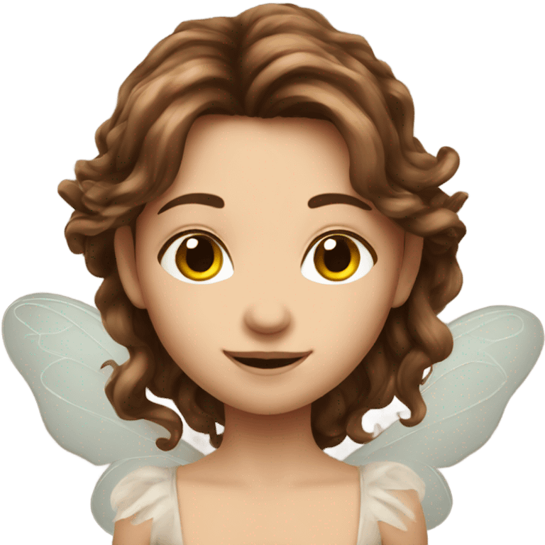 brown hair fairy  emoji