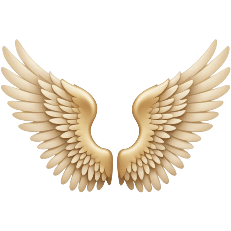 Angel wings beige  emoji