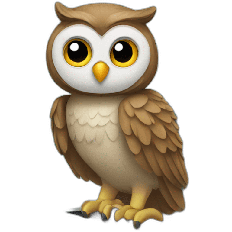 owl on laptop emoji