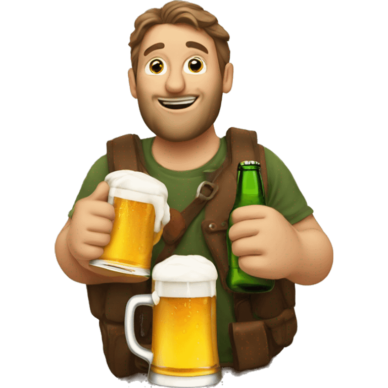 swiss best friends drinking beer emoji