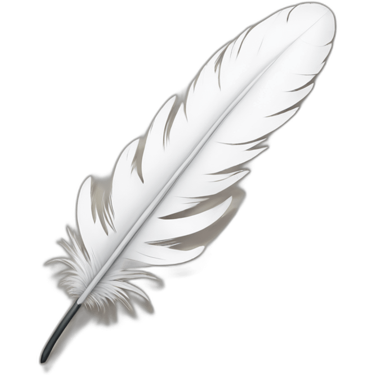 white feather inkpot emoji