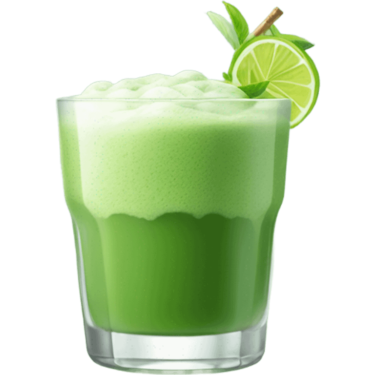 aesthetic cold matcha drink emoji