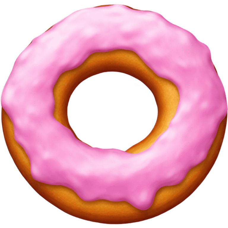 Hairy pink donut emoji